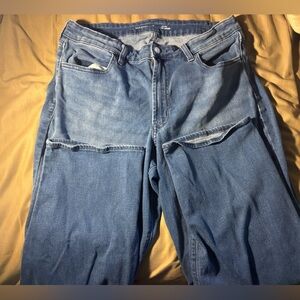 Women’s Blue Denim Jeans - Loose Fit (short)